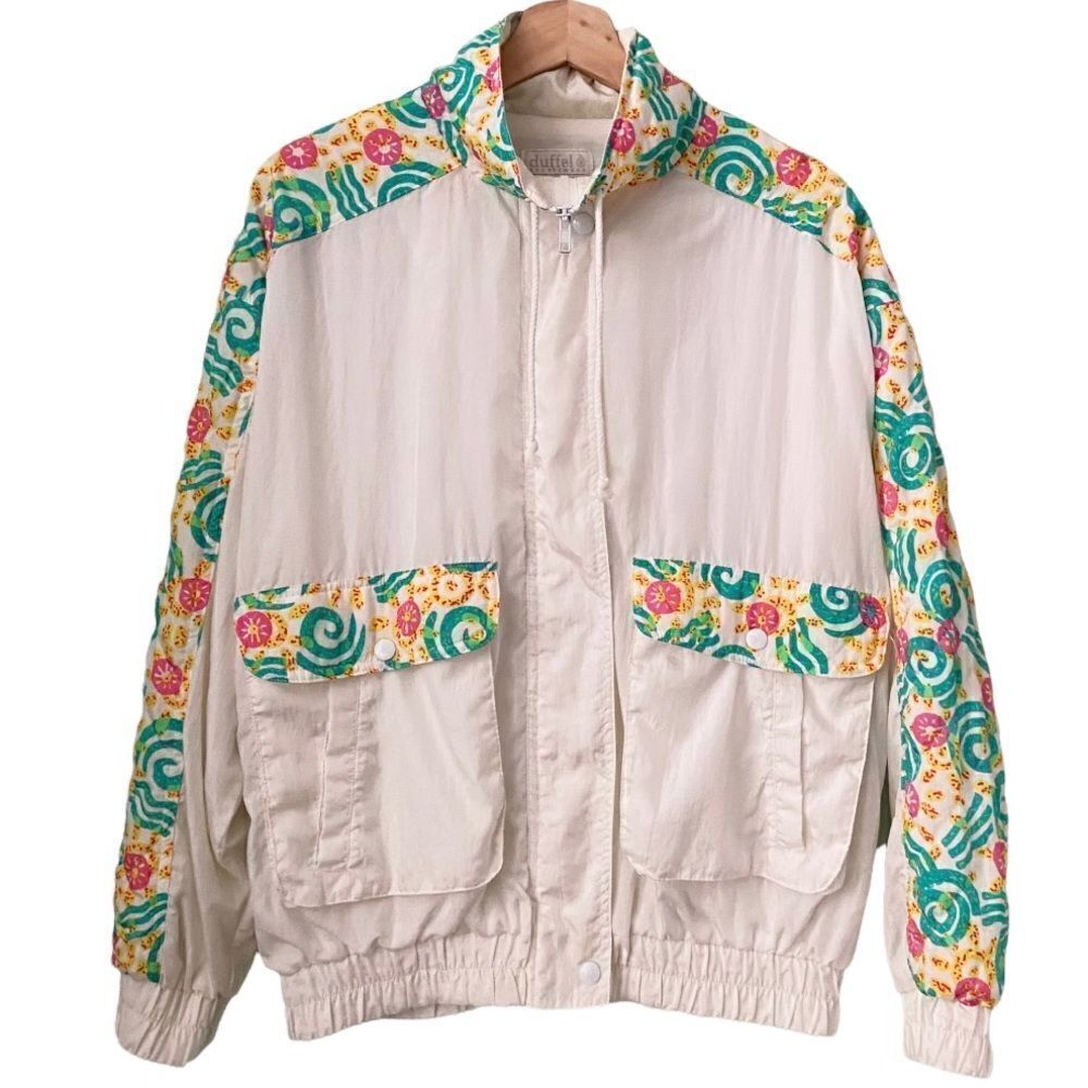 Vintage Rare Duffel Sportswear Windbreaker/Tracksuit Jogging in Size Medium
